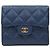 Chanel Classic Small Flap Wallet Caviar Navy mit goldener Hardware