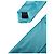 Dolce & Gabbana Light Blue Satin Silk Wide Adjustable Men Tie - view 3