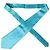 Dolce & Gabbana Light Blue Satin Silk Wide Adjustable Men Tie - view 5