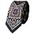 Dolce & Gabbana Black Printed % Silk Adjustable Men Tie