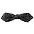 Dolce & Gabbana Papillon da uomo in jacquard di seta nero con collo regolabile - vista 3