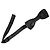 Dolce & Gabbana Dark Gray Silk Patterned Adjustable Neck Men Bow Tie