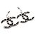 Chanel Silver CC Logo Drop Piercing Ohrringe Season - Ansicht 4
