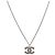 Chanel Ivory CC Silber Halskette - Ansicht 2