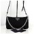 Prada Borsa a tracolla in nylon trapuntato con logo triangolare e catena Nero - vista 2