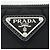 Prada Borsa a tracolla in nylon trapuntato con logo triangolare e catena Nero - vista 6