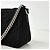 Prada Borsa a tracolla in nylon trapuntato con logo triangolare e catena Nero - vista 7