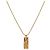 Dior Gold Cubic Oblique Plate Halskette