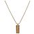 Dior Gold Cubic Oblique Plate Halskette - Ansicht 2