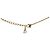 Dior Gold Cubic Oblique Plate Halskette - Ansicht 3