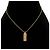 Dior Gold Cubic Oblique Plate Halskette - Ansicht 5