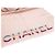 Chanel Sciarpa Stola in Misto Seta Rosa con Lettere Arcobaleno - vista 4