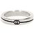 Gucci Anillo de plata entrelazado diagonal