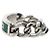 Gucci Anillo de plata con placa de esmalte verde - vista 2