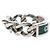 Gucci Anillo de plata con placa de esmalte verde - vista 4