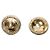 Chanel Orecchini rotondi CC Gold - vista 4