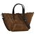 Brunello Cucinelli Borsa in pelle di vitello marrone - vista 2