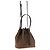 Bolsa bucket pequena Etro Arnica castanha em algodão Paisley - vista 3
