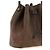 Bolsa bucket pequena Etro Arnica castanha em algodão Paisley - vista 4