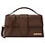 Jacquemus Borsa a mano in pelle marrone