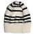 Dolce & Gabbana Angora-Strickmütze gestreift in Schwarz-Weiß Einheitsgröße - Ansicht 2