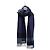 Burberry Sciarpa quadrata a quadri in lana e cashmere blu navy
