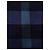 Burberry Sciarpa quadrata a quadri in lana e cashmere blu navy - vista 4