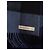 Burberry Sciarpa quadrata a quadri in lana e cashmere blu navy - vista 5
