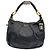 Prada Borsa a tracolla hobo in pelle con anello dorato Nero - Ansicht 12