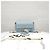 Fendi Borsa a Spalla Baguette Medium in Pelle Nappa Goffrata Blu - vista 9