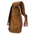 Chanel Borsa a tracolla con patta e nappa Big CC in camoscio marrone - vista 2