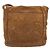 Chanel Borsa a tracolla con patta e nappa Big CC in camoscio marrone - vista 3