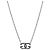 Collana Givenchy in metallo argentato