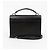 Autre Marque Sunset Leder-Schultertasche mit Kette Schwarz Silber - Ansicht 4