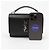 Autre Marque Sunset Leder-Schultertasche mit Kette Schwarz Silber - Ansicht 9