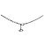 Dior Collar de Corazón de Circonita Plateado - vista 3