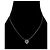 Dior Collar de Corazón de Circonita Plateado - vista 5