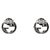 Gucci Pendientes entrelazados de plata - vista 3