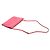 MCM Borsa a tracolla clutch a busta piatta in pelle rosa - vista 4