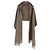 Sciarpa con cappuccio Brunello Cucinelli marrone lana e cashmere