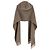 Sciarpa con cappuccio Brunello Cucinelli marrone lana e cashmere - vista 2