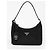 Prada Borsa Hobo Re-Nylon con profili in Saffiano Re-Edition Nera - vista 2
