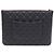 Chanel Borsa a pochette Classic New Medium in caviale nero e gold CC - vista 3