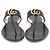 Gucci Sandali Flip Flop da donna GG Marmont Decorative T-Strap - vista 2