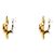 Chanel Pendientes Flower CC Gold - vista 2