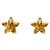 Chanel Pendientes Flower CC Gold - vista 3
