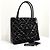 Chanel Lackleder Shopper mit Münz-Medaillon Schwarz - Ansicht 3