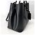 Prada Borsa Double Tote in Saffiano Borsa a Tracolla Nero - vista 10