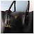 Prada Borsa Double Tote in Saffiano Borsa a Tracolla Nero - vista 4