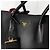 Prada Borsa Double Tote in Saffiano Borsa a Tracolla Nero - vista 8